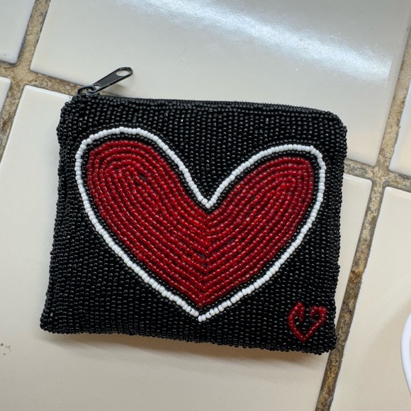 Elissa Bloom Black Beaded Pouch - Picture 1 of 4
